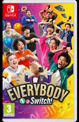 Zdjęcie produktu dla Nintendo Everybody 1-2-Switch!, Nintendo Switch, Tryb multiplayer, E10+ (powyżej 10 lat), Nośnik fizyczny