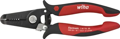 Produktbild von Wiha Abisolierzange Electronic Abisolierstationen 0,4-1,3 mm 165 mm, 6 1/2 (33472)