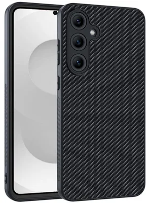 Image de Coque de téléphone portable avec motif fibre de carbone pour Samsung Galaxy S26 5G, coque de protection en TPU