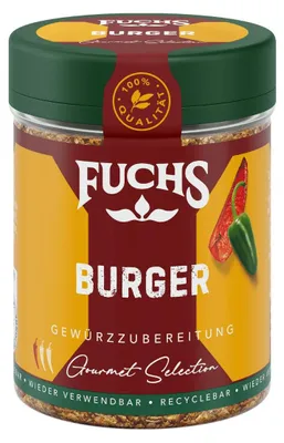 Immagine prodotto di Fuchs condimento per hamburger piccante e aromatico confezione da 70g