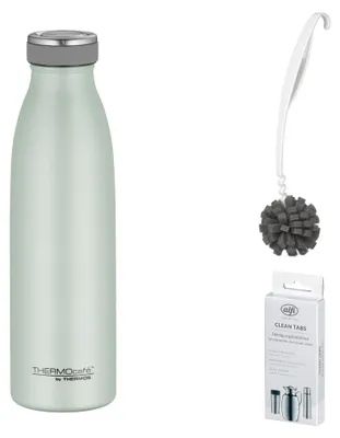 Zdjęcie produktu dla THERMOS TC BOTTLE 0,50 l Trinkflasche – Vorteilsset mit Reinigungsbürste CLEAN FIX 30 cm + CLEAN TABS (20 Stück)