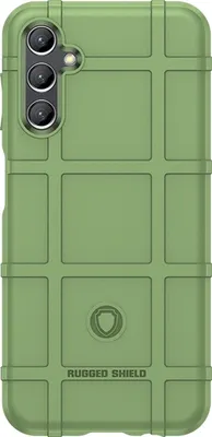 Produktbild von Mobigear Rugged Shield  Samsung Galaxy A24 Hülle Flexibles TPU Backcover Stoßfest - Grün