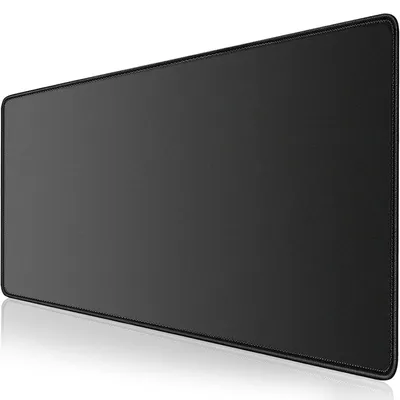 Immagine prodotto di Tappetino per mouse da gaming XXL, superficie nera, ideale per scrivania, dimensioni 900 x 500 x 3 mm