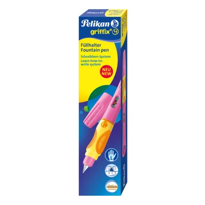 Produktbild von Pelikan griffix Füllhalter pink für Linkshänder in Faltschachtel
