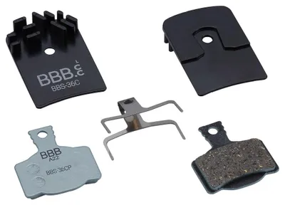 Image de Plaquettes de frein à disque organique Bbb Discstop Coolfin Magura Mt2/4/6/8 Argent Argent One Size