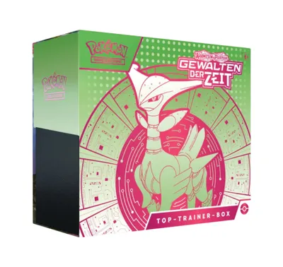 Produktbild von Pokemon TCG Gewalten der Zeit Eisenblatt Elite Trainer / Top-Trainer Box (deutsch)