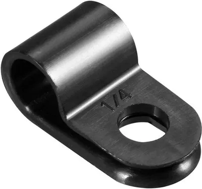 Immagine prodotto di Fermacavi in nylon nero da 6,4 mm - Organizer per cavi