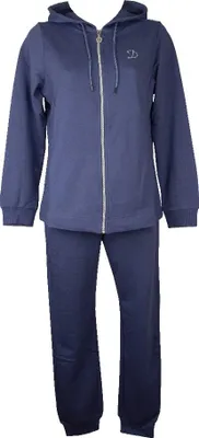 Zdjęcie produktu dla DYNAMIC F.LLI CAMPAGNOLO Damski dres z rozpinanym przodem, letnim kapturem i spodniami z ściągaczami, nr katalogowy 8E76435, rozmiar S, 35% bawełna, 65% poliester