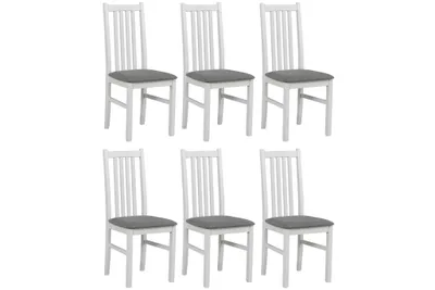 Image de LeafDesign Chaise de salle à manger en bois - Chaise en hêtre massif - Chaise de salle à manger - Chaise en bois - Chaise de table - Chaise de cuisine - Chaise ONTIKA 1 (lot de 6)