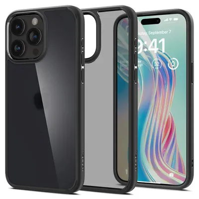 Obrázok produktu pre Spigen ACS06568, Ochranný obal, Apple, iPhone 15 Pro Max, 17 cm (6.7"), Čierna, Priehľadná
