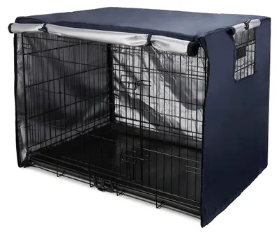 Produktbild von Hundekäfigabdeckung Hundebox Abdeckung - Winddicht - Strapazierfähig - 77,8 x 50 x 54,8 cm - Schwarz
