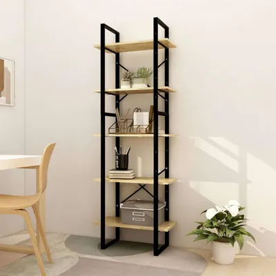 Immagine prodotto di Maison Exclusive - Libreria a 5 ripiani 60x30x175 cm in legno massello di pino