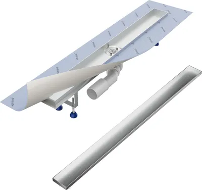 Produktbild von Aquabad SDS Pro Duschrinne 70cm mit befliesbarer Blende, Ablauf Waagerecht Mittig