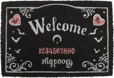 Produktbild von Schwarz-Pinke ";Spirit Board"; Türmatte als Dekoration