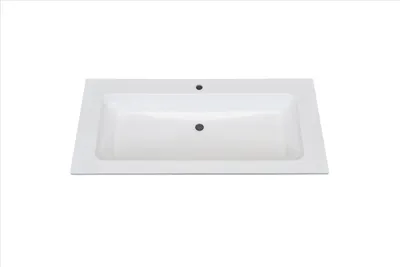 Produktbild von Einbauwaschbecken, rechteckig, weiß, 91x46 cm