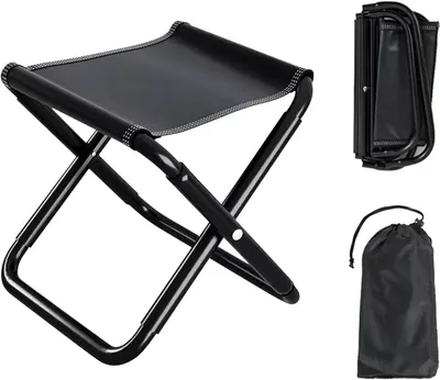 Produktbild von Zusammenklappbarer und tragbarer Campinghocker / Mini-Klappstuhl, ideal zum Angeln und Grillen, 30 x 30 x 31 cm