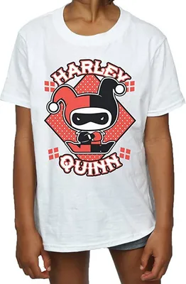 Produktbild von Harley Quinn - T-Shirt für Mädchen BI1483 (140-146) (Weiß)