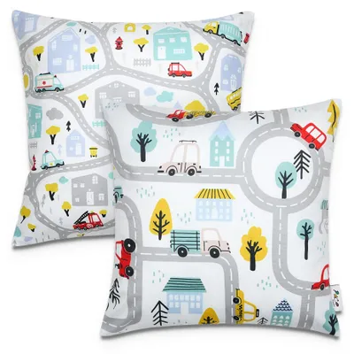 Produktbild von 2er Set Kissenbezug 45x45 Kissen Kissenhülle Couch Kinder verschiedene Motive