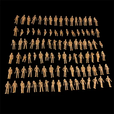 Produktbild von Spur 0 Figuren | 1:48 Eisenbahnzubehör Figuren (100 Stück)
