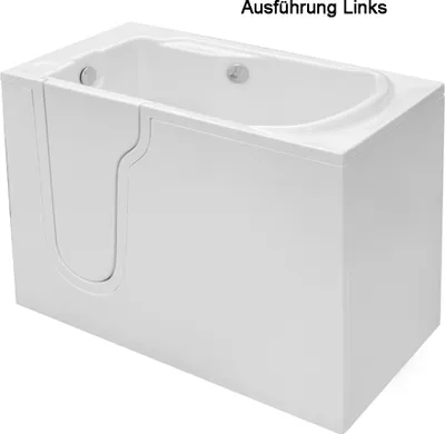 Produktbild von FREEDOM Sitzwanne mit Tür/Seniorenwanne 127x66cm  Ausführung Links
