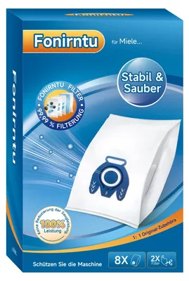 8x GN Staubsaugerbeutel für Miele S2/S5/S8/C1/C2/C3