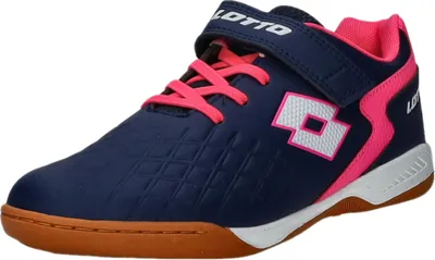 Produktbild von Lotto Lifes Kinder-Sportschuh-Indoorschuh-Hallenschuh DASHER T Blau-Pink-Weiß, Farbe:blau, EU Größe:40