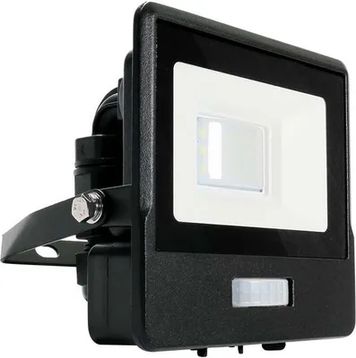 Obrázek produktu pro V-TAC 118S-B LED reflektor 'V-TAC 118S' s PIR senzorem, 10W, 735lm, IP65, pro venkovní použití