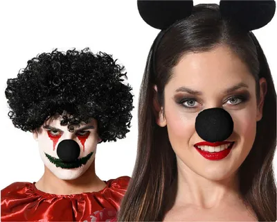 Produktbild von Clownsnase Schwarz 5 cm