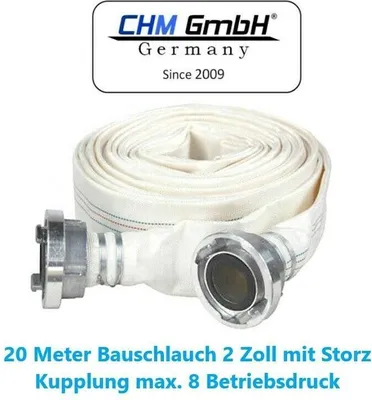 Produktbild von Bauschlauch 2" 20m 8 Bar mit C-Storz Anschlüsse