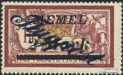 Produktbild von Briefmarken Memelgebiet 1922 Mi 77 mit Falz Flugpostsatz