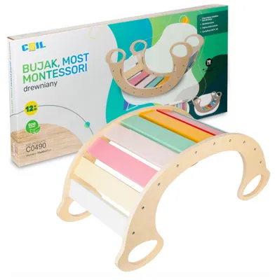 Obrázek produktu pro Lebula montessori dřevěný houpací kůň na balancování houpačka pro děti barvy