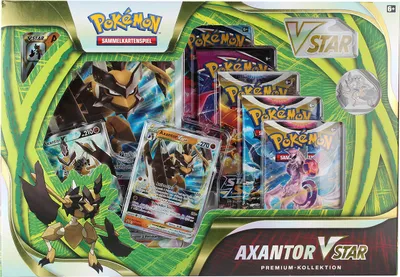 Produktbild von Pokemon Sammelkartenspiel: Axantor VSTAR Premium-Kollektion (+)