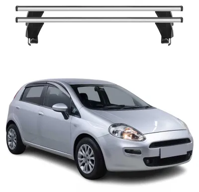 Produktbild von Menabo Dachträger Grundtäger für Fiat Punto mk3 2012-2018 3tür 50kg Alu Grau 2x, KI-generiertes Bild