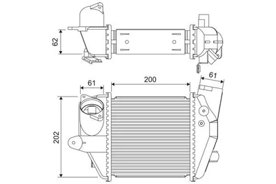Produktbild von VALEO 822906 Ladeluftkühler LLK für MAZDA 5 (CR19) Turbo Intercooler