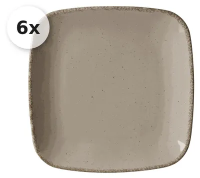 Produktbild von Speiseteller 6er Set Casa grau