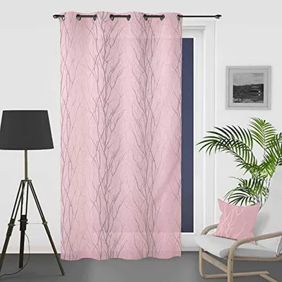 Gardine Liane, Polyester, Rosa, 140 x 250 cm, Ösen