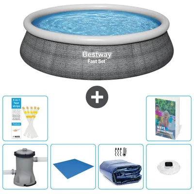 Immagine prodotto di Bestway Fast Set, piscina rotonda - 457x84 cm - 5 pezzi, modello S272