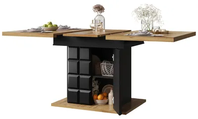 Imagen del producto de Mesa plegable para comer - Mesa extensible - Mesa abatible - Mesa de cocina extensible - Ahorro de espacio
