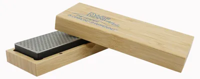 Produktbild von DMT Diamond Whetstone Diamant-Schleifstein 15 cm in Holzbox, Körnung Extragrob (W6X) – Einzelstein, 1 Stück, Wetzstein für Messer und Werkzeuge