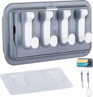 Produktbild von Verk 01799 Multifunktionaler Küchenhalter, Kleiderbügel grau