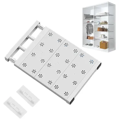 Ausziehbare Einlegeplanke für Schrank, 24 cm breit, 38-60 cm