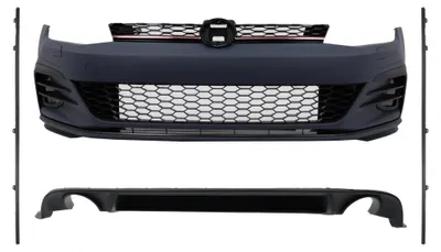 Produktbild von Bodykit für VW Golf 7.5 Facelift Hatchback 17-20 GTI Design Stoßstange Kühlergrill Seitenschweller.