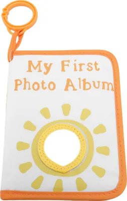 Productafbeelding van Mijn eerste fotoboekje, van zacht materiaal, met een schattig patroon, een babyalbum, scheurvast, geschikt voor peuters
