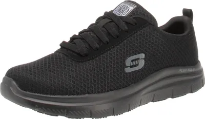 Produktbild von Skechers 77125EC Flex Advantage SR Bren - Herren Schuhe Sneaker - BLK-Schwarz, Größe:44 EU