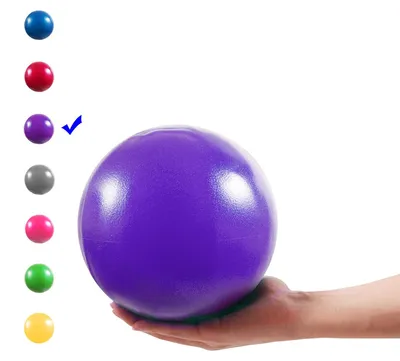 Productafbeelding van Mini Gymnastiekbal 23 cm met opblaasbare slang voor yoga en stabiliteitstraining