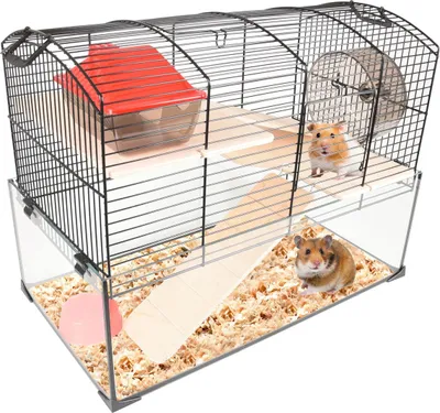 Produktbild von Flamingo Hamsterkäfig Vitru schwarz 1
