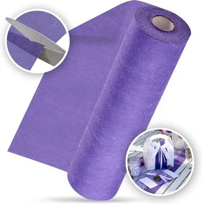Produktbild von Tafelloper in paars, 30 cm x 25 m, elegante Tischdeko für Geburtstage und Hochzeiten, farbenfrohe Dekoration für besondere Anlässe