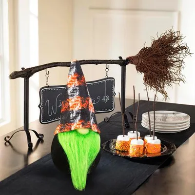 Immagine prodotto di Gnomo di Halloween - 16 cm - verde
