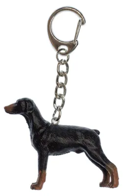 Produktbild von Dobermann Schlüsselanhänger Miniblings Anhänger Schlüsselring Hund Wachhund