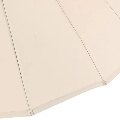 Produktbild von Sonnenschirm Gartenschirm Sonnenschutz Schirm mit Kurbel rund Ø 2,5m ecru beige